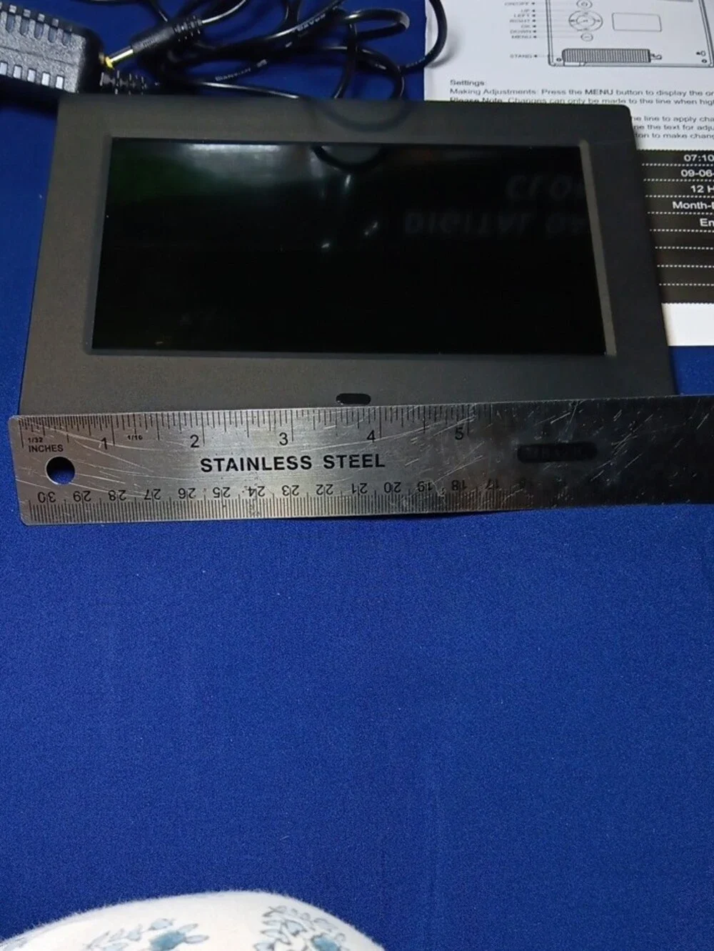 Digital Day Clock - Black - Unbranded
